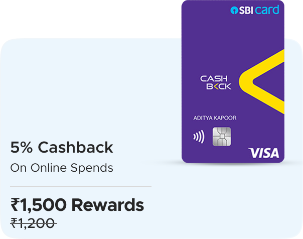 SBI: 5% Cashback on all Online Spends + Rs. 1500 Rewards